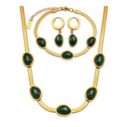 ensemble de bijoux  et montre en émeraude sn