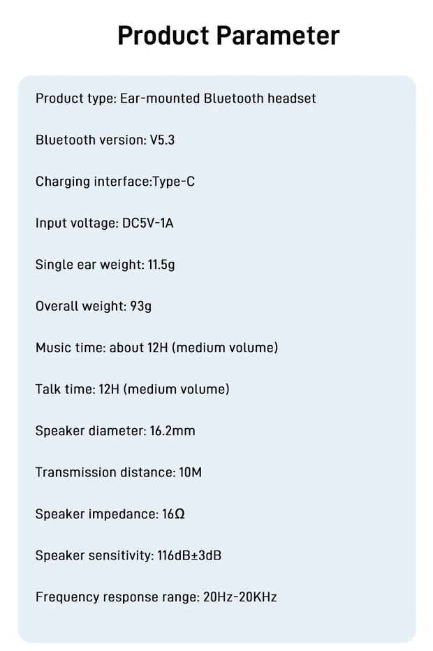 Ecouteurs Bluetooth OWS SN