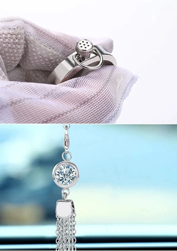 Car Perfume Pendants Auto Pendant Accessories Air Freshener Metal Lace Pendant Auto Interior Rearview Mirror Pendant Decoration