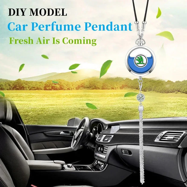 Car Interior Air Freshene Perfume Pendant Car Accessories for Skoda fabia octavia Rapid kodiaq superb 2 3 A4 A5 A7 MK1 Mk3 karoq