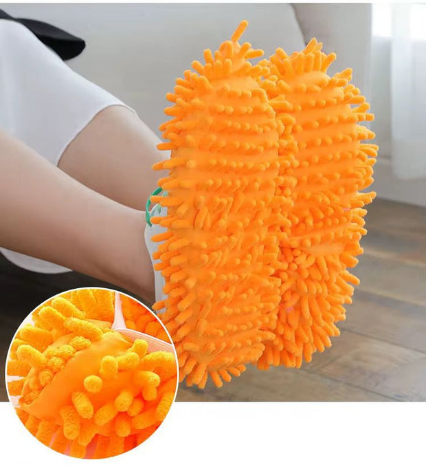 🧼 Chaussons de Vadrouille en Microfibre Douce – Couvre-Chaussures Lavables