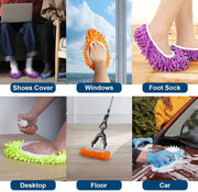 🧼 Chaussons de Vadrouille en Microfibre Douce – Couvre-Chaussures Lavables