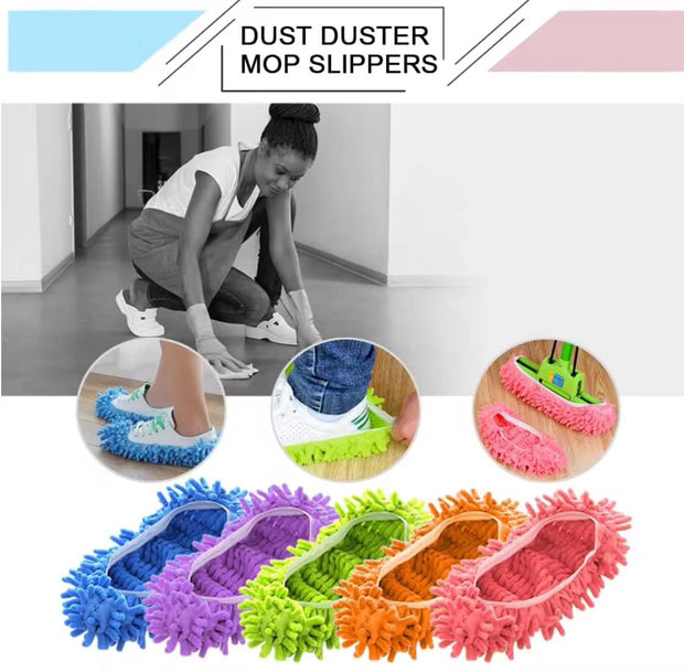 🧼 Chaussons de Vadrouille en Microfibre Douce – Couvre-Chaussures Lavables
